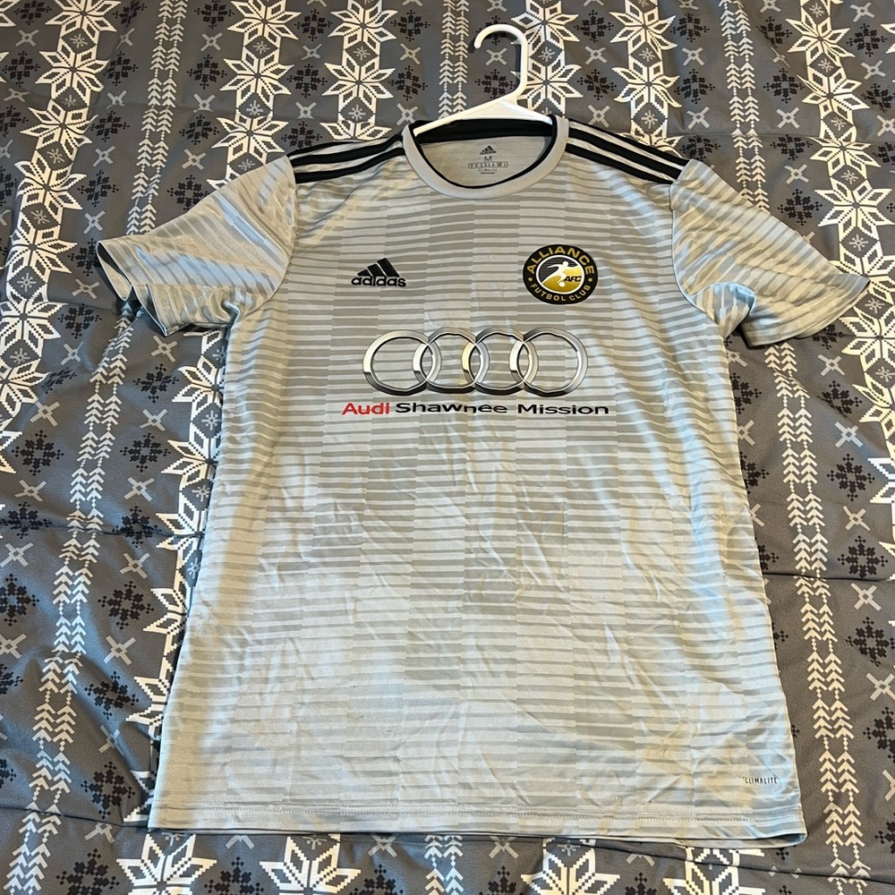 adidas Gray and Black Men's Jersey